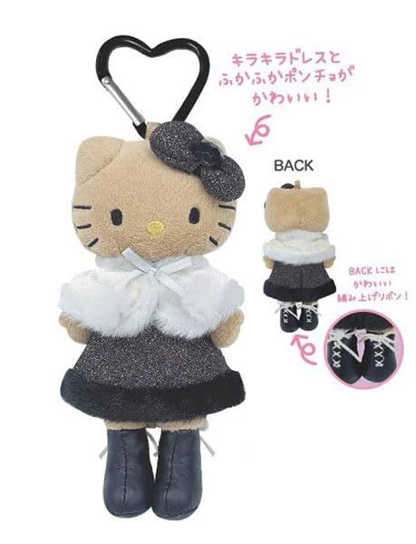 Sanrio Style Up Hello Kitty Plush Mascot Keychain
