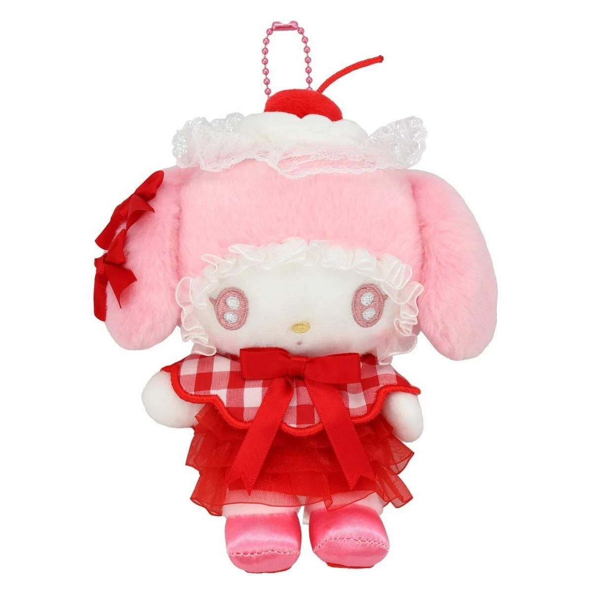 Sanrio My Melody Whipped Cherry Plush Mascot Keychain