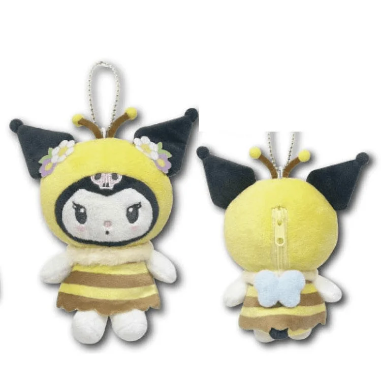 Sanrio Kuromi Bumblebee Plush Mascot Keychain